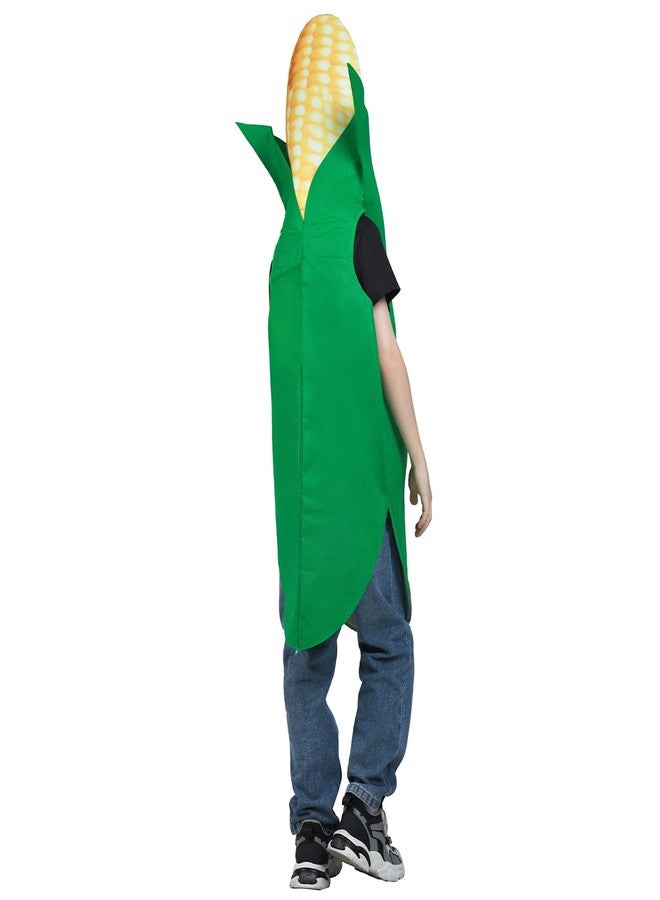 DSplay أزياء تنكرية للأطفال من الجنسين على شكل ذرة، زي تنكري مضحك على شكل ذرة للبنات والأولاد، أزياء تنكرية للهالوين (7-9 سنوات) - Image 4